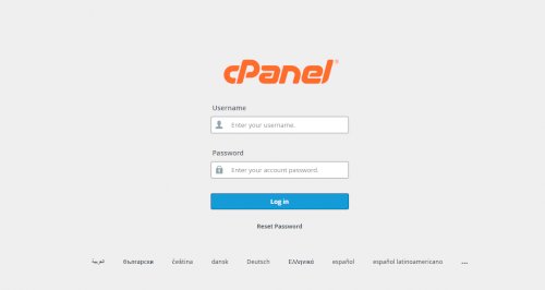 Cpanel Login Page