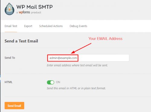 Sent A test mail through WP mail SMTP