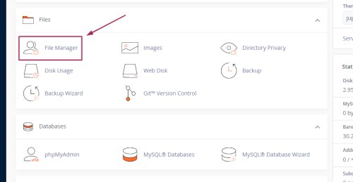 cPanel Filemanager